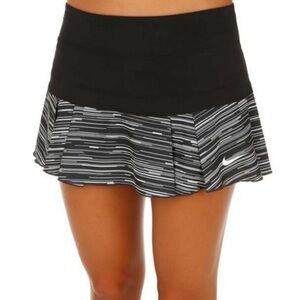 Nike Dri-Fit Black and White Golf or Tennis Skirt; Sz S